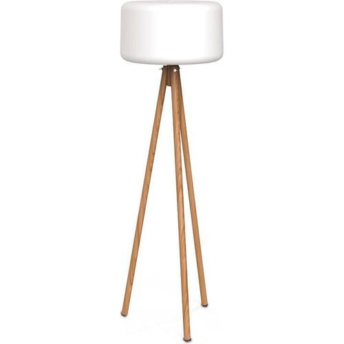 Außenlampe LED E27 IP65 140 cm Tripod mit Farbwechsel 3000-6500 K Fernbedienung dimmbar Stecker Skandi Stehleuchte außen Garten Terrasse