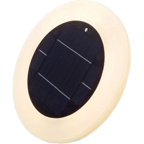 LED Poollampe Solar Farbwechsel RGBCCT Dimmer IP68 Ø 29 cm rund tragbar Saugnäpfe kabellos ohne Bohren Unterwasserleuchte Außenlampe
