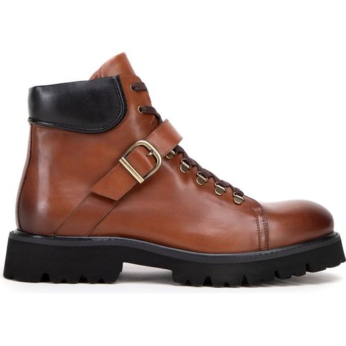 Wittchen Herren Lederstiefel braun mit Schnalle I WITTCHEN