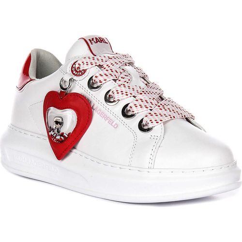 Karl Lagerfeld Kapri Valentine In White Red For Women – 3 UK - 36 EU - 5 US / White Red