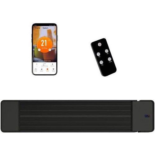 Termofol TF-IR Infrarotheizung - Infrarot Heizstrahler Outdoor - 1200W - 93x20 cm - Schwarz