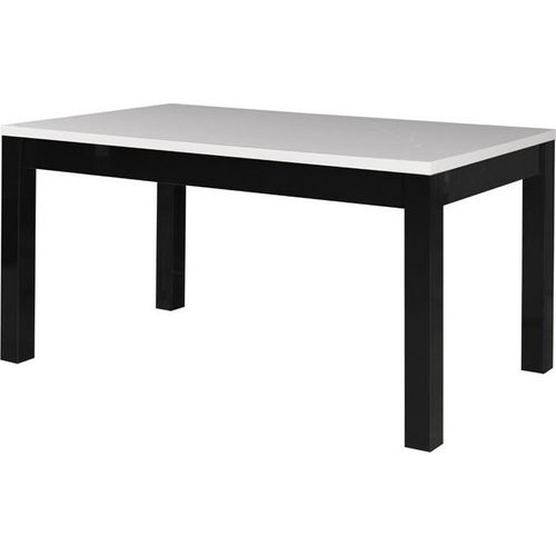 Tisch FABIO - Farbe Schwarz und Weiß - 160 cm