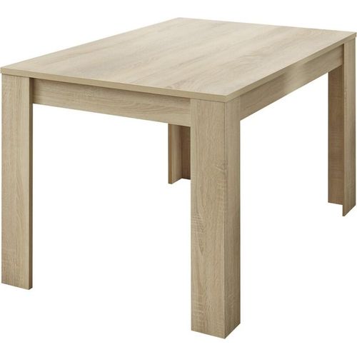 Tisch 137x90cm mit Holzbeinen, Kollektion SHOW, Farbe Sonoma-Eiche