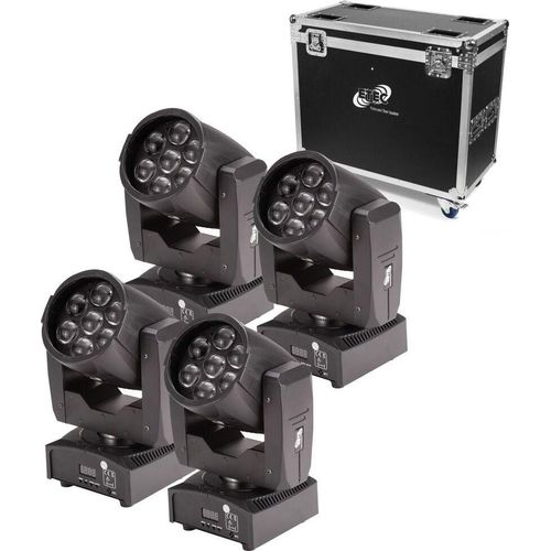ETEC LED Zoom Moving Head 7Z Set mit Flightcase