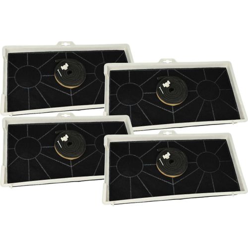 vhbw 4x Aktivkohlefilter Ersatz für Constructa CZ5155X0 für Dunstabzugshaube + Befestigungsmaterial