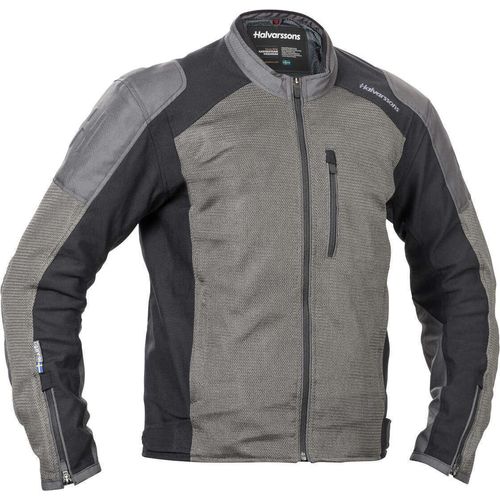 Halvarssons Arvika Motorrad Textiljacke, grau/schwarz, 56