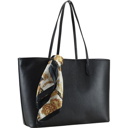 Schultertasche Shopperella aus italienischem Leder mit langem Trageriemen von collezione alessandro