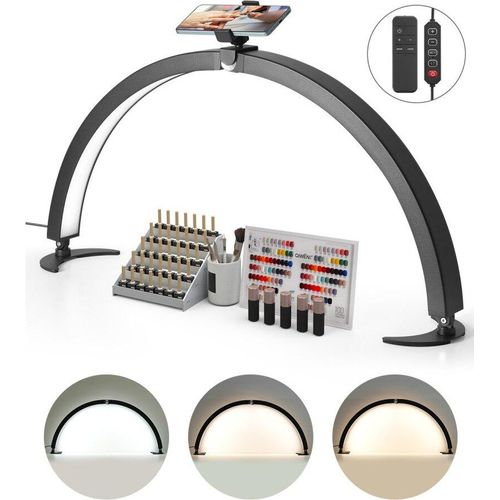LED-Tischlampe in Halbmondform - 40W Schreibtischlampe mit einstellbarem Licht - Nagel Tischleuchte