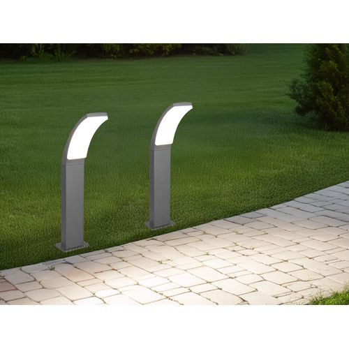 2er Set LED Pollerleuchte Außenlampe Wegbeleuchtung Gartenleuchte Anthrazit 60cm