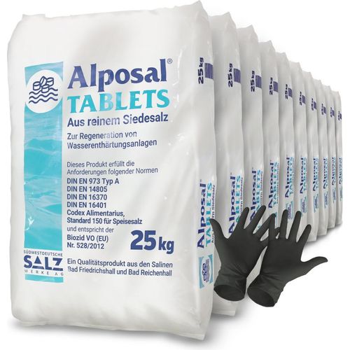 Alposal Salztabletten 250kg Regeneriersalz Poolsalz Salzanlage Chlorinator NaCl