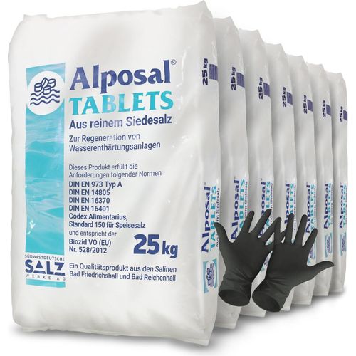 Alposal Salztabletten 175kg Regeneriersalz Poolsalz Salzanlage Chlorinator NaCl