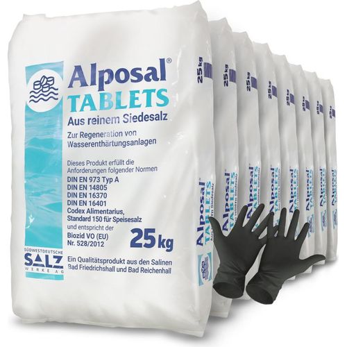 Alposal Salztabletten 200kg Regeneriersalz Poolsalz Salzanlage Chlorinator NaCl
