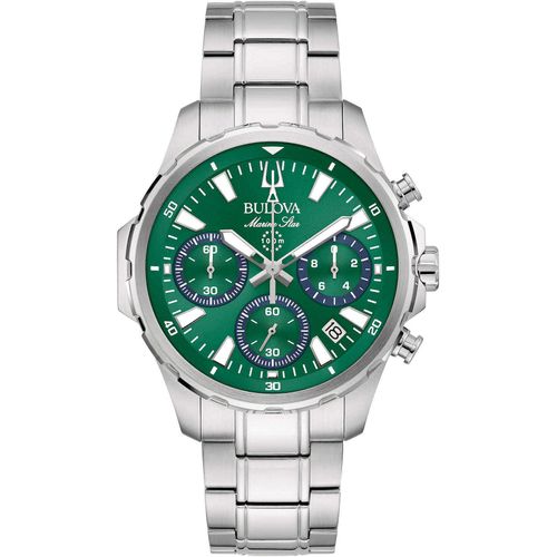 Chronograph Klassisch Bulova Versilbert/Stahl Kollektion Marine Star - mann