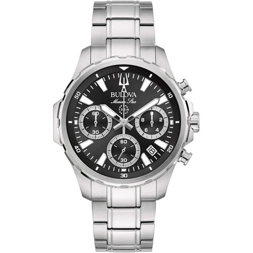 Chronograph Bulova Versilbert/Stahl Kollektion Marine Star - mann