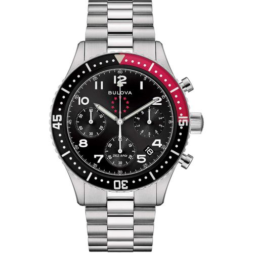 Chronograph Bulova Versilbert/Stahl Kollektion Marine Star - mann