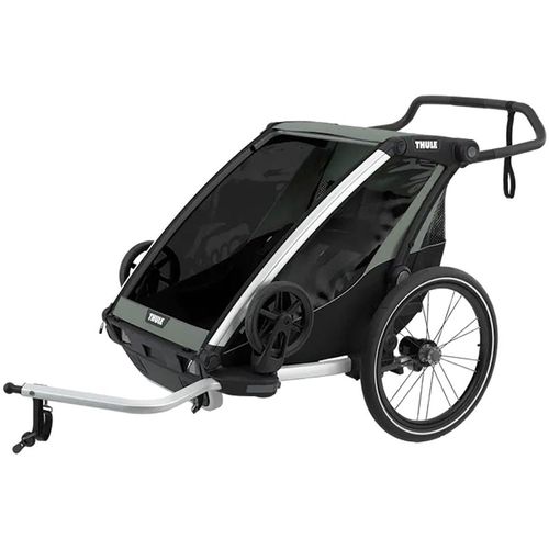 Fahrradkinder-Anhänger THULE, grün, Fahrradanhänger, Kinder