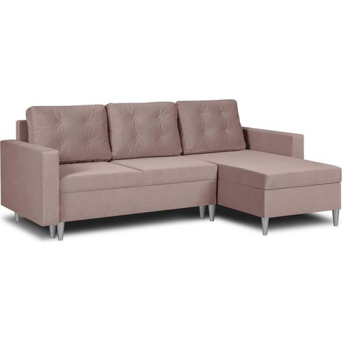 Ecksofa mit Schlaffunktion GUEST - Rosa
