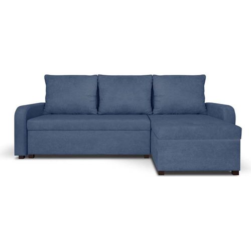 Ecksofa mit Schlaffunktion LONDON - Marineblau