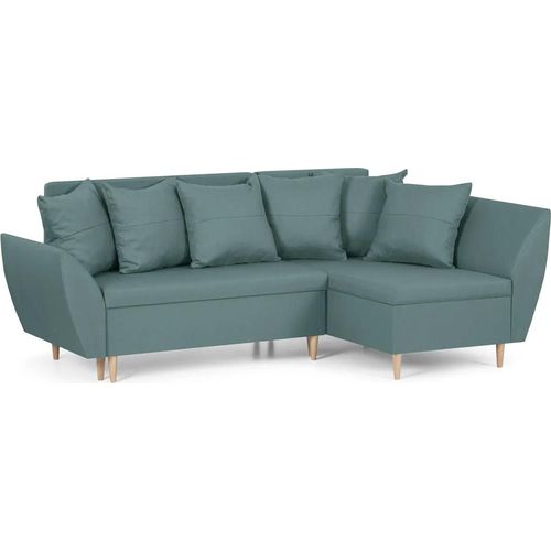 ALI Ecksofa mit Schlaffunktion - Grün
