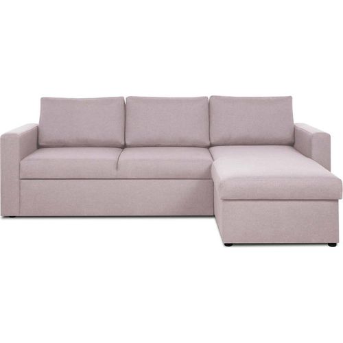 Ecksofa mit Schlaffunktion INARI - Rosa
