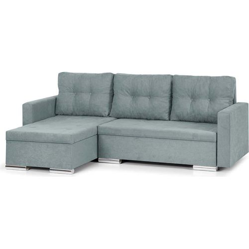 FOLLER Ecksofa mit Schlaffunktion - Minze