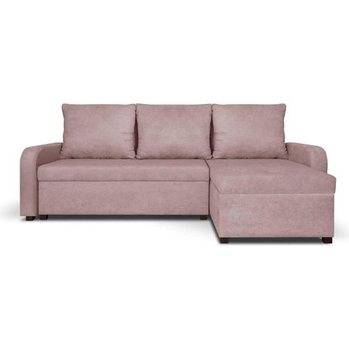 Ecksofa mit Schlaffunktion LONDON - Rosa