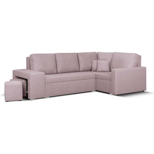 Ecksofa mit Schlaffunktion MILO2 - Rosa
