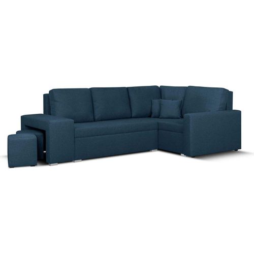 Ecksofa mit Schlaffunktion MILO2 - Marineblau