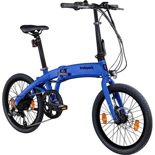 Tretwerk Akimbo E Bike 20 Zoll Klapprad Elektrofahrrad 360Wh 155 - 190 cm blau