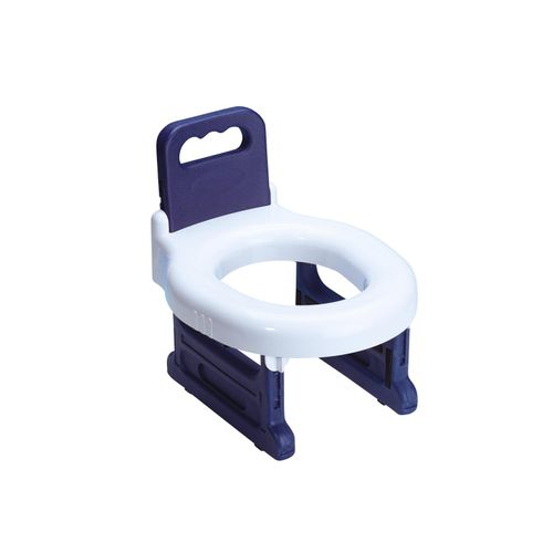 Kinder-WC-Sitz ADOB "Baby-Toilet-Seat", blau (blau, weiß), B:32cm L:26cm, Kunststoff, WC-Sitze