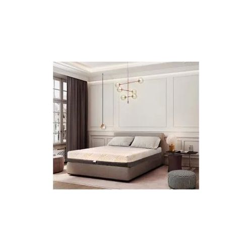 Orthopädische Matratze Best Sleep Yellow Diamond – PolyurethanSchaum,Latex-Gel-Schaum,hypoallergen,gepolsterter Bezug,abnehmbarer Bezug,mittlere Festigkeit, 190x100 cm, 29 cm Höhe, atmungsaktiv, beidseitig verwendbar