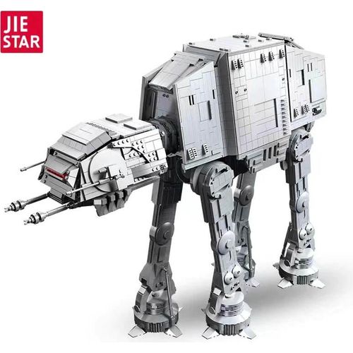 JIESTAR 67110 AT-AT im Ma?stab 1:43 Minifigur mit Innenausstattung, Spielzeug f¹r Kinder, Bausteine, Modell, 6096 St¹ck