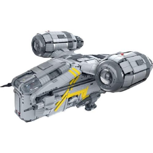 MORK 032002 Sternenhimmel-Projekt UCS Razor Crest kompatibles Raumschiffmodell DIY Spielzeug Ziegelstein-Bausteine ??4453 St¹ck