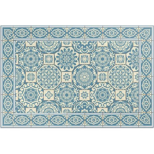 Griechische geometrie dekorative fliesen – Vinylteppich – 140x210 cm – Outdoor Teppich – Terrasse – Wetterfest – Modern