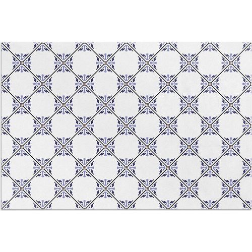 Griechische dekorative Fliesen – Vinylteppich – 120x180 cm – Outdoor Teppich – Terrasse – Wetterfest – Modern