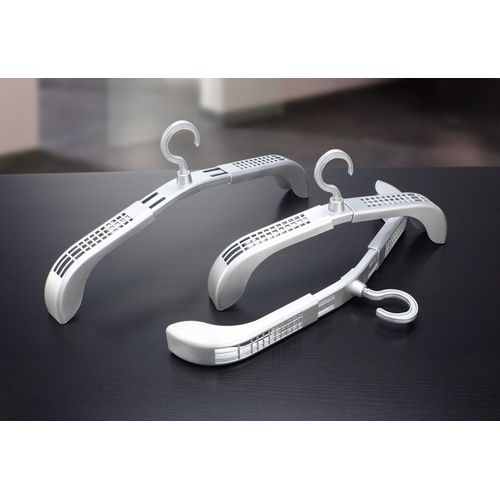 Kleiderbügel RUCO, silber (silberfarben), B:37,5cm H:13cm T:4cm, Kunststoff, Kleiderbügel, Kunststoff, ideal für empfindliche Stoffe