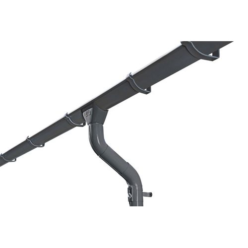 Regenrinne SKANHOLZ, grau (anthrazit), B:10cm, Metall, Rinnen, für Pavillon Nice 4