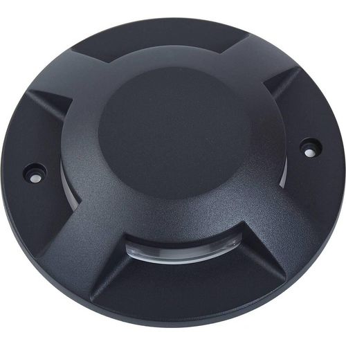 Lucande LED-Bodenstrahler Jeffrey, schwarz, 4-flg., Ø 20 cm