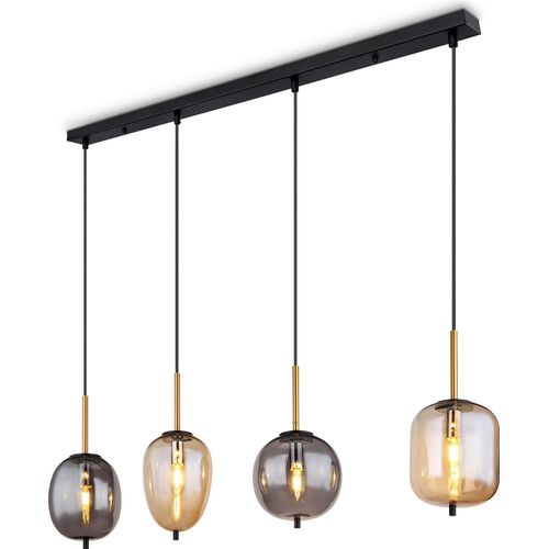 Hängelampe Esszimmer Rauchglas Hängeleuchte Esstisch Pendelleuchte Wohnzimmer