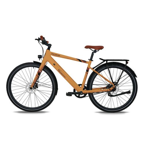 SachsenRAD E-Bike Allrounder Urban Trekking EBike C3T mit Riemenantrieb Drehmomentsensor, 28 Zoll 18Kg Ultraleicht Pedelec Elektrofahrrad, Orange
