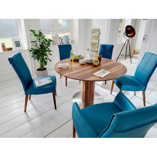 Tisch Bali Ø 90 cm Rund Nussbaum Esstisch Massivholztisch Holztisch