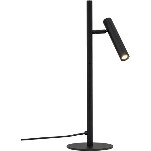 Tischlampe, Tischleuchte, Nachttischlampe, Schreibtischlampe, LED Leselampe Carlo schwarz