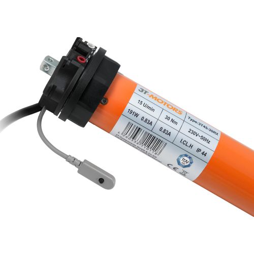 Funk-Rollladenmotor mit mechanischen Endschaltern 3T45-30RX 30Nm SW60