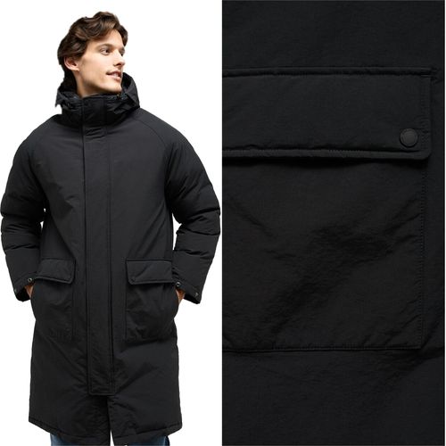 Herren Winterjacke Park Mustang Long Park Moonless Night 1014472 4137