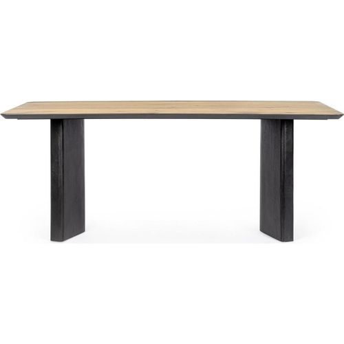 Tisch Stanwood 190 x 90 x 77 cm MDF Stahl Eichenfurnier