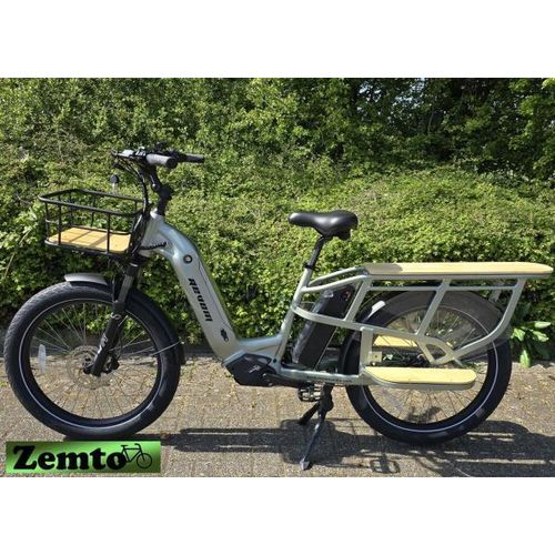 E-Bike Zemto-Multi C2, Mittelmotor, Vielseitig nutzbar , mit 2 Akkus grün Traglast bis 180 kg erlaubt