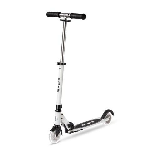 micro Roller | Leuchtender Scooter mit LED-Rollen | micro sprite LED glow white