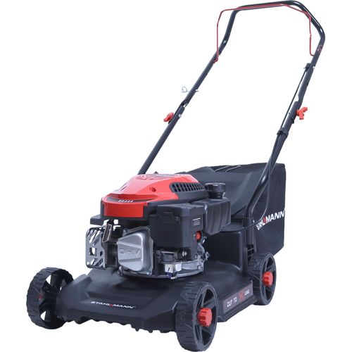 Rasenmäher Benzin BR390 – 4,0PS (2,9kW) 127ccm, 39cm Schnittbreite, Mulchen, Schnitthöhenverstellung, kompakt, 35L Fangkorb