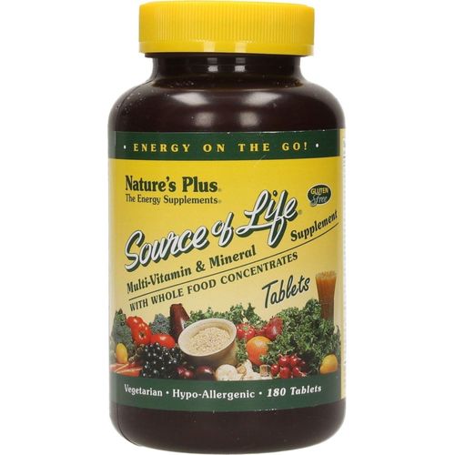 Natures Plus Source of Life Multi-Vitamin Mineral- 180 Tabletten