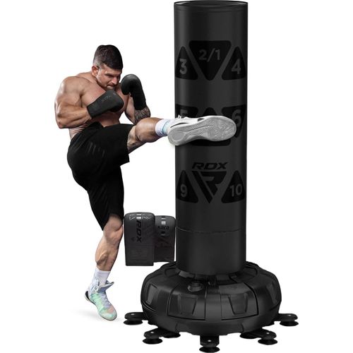 Boxsack RDX Freistehender Boxsack mit Handschuhen, 6ft Kickboxen, MMA Fitness